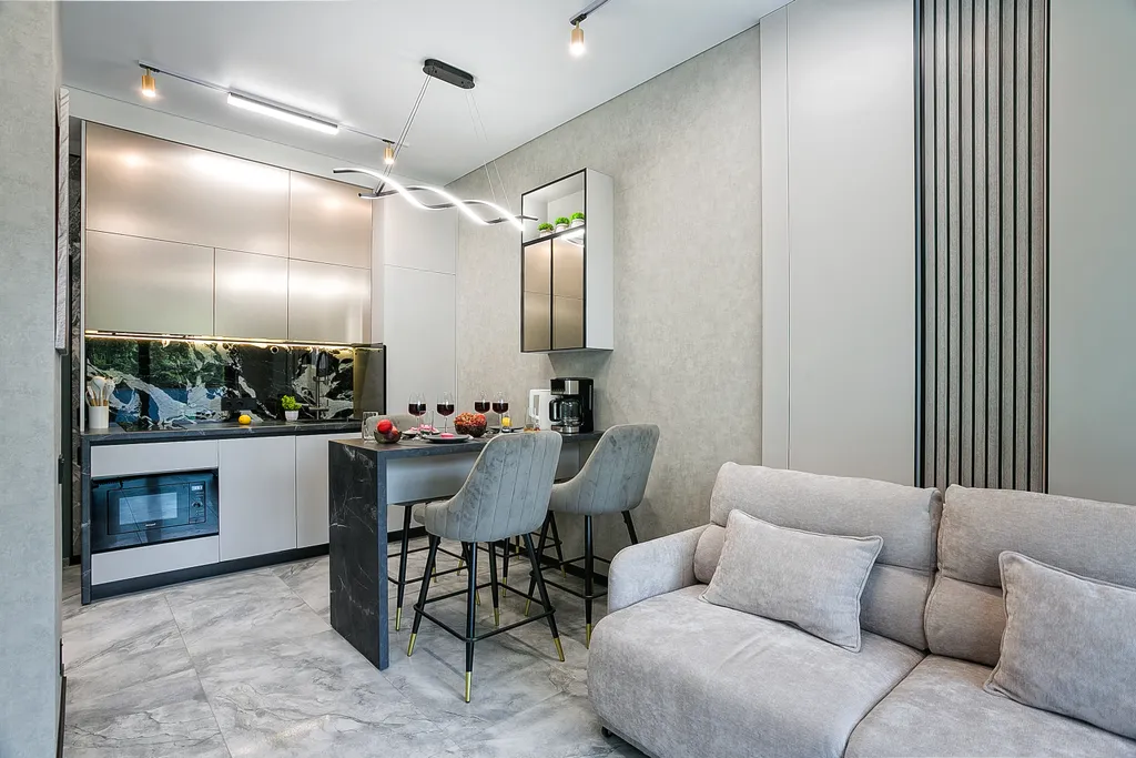 1-комнатная квартира с террасой на парк у моря со своим бассейном на пляже