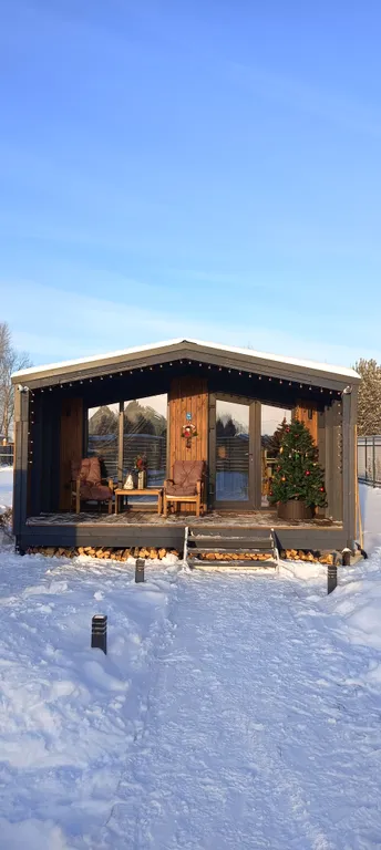 БарнОтдых с купелью, рядом лес и река