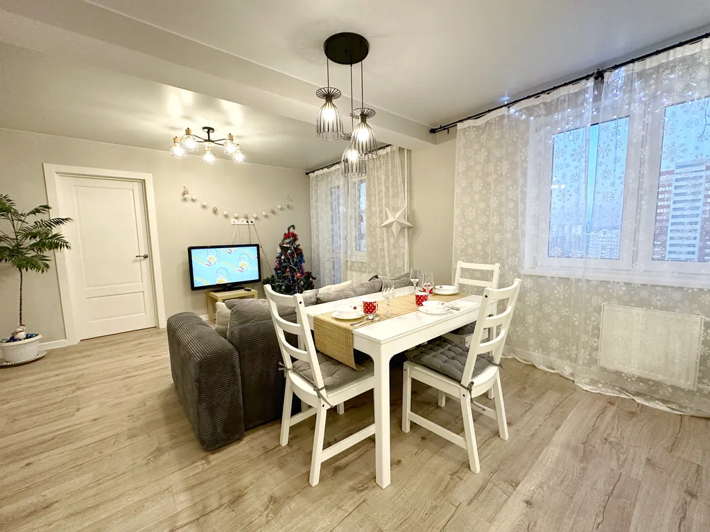 Скандинавия - евро 3-комнатная квартира в ЖК чистые пруды