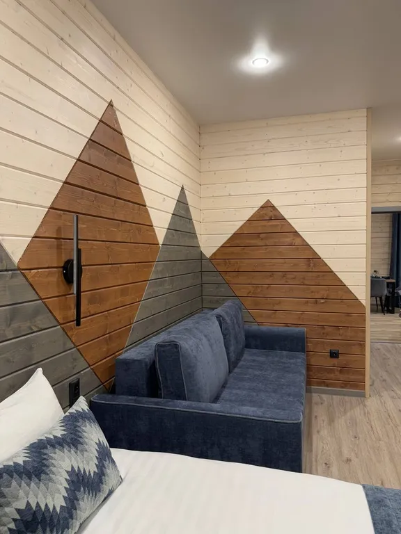 Коттедж для всей компании с видом на лес