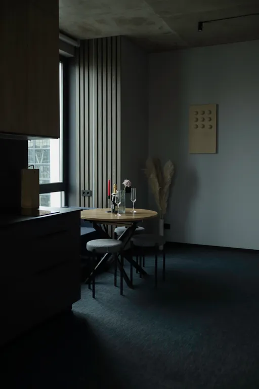 Стильная квартира с кинопроектором