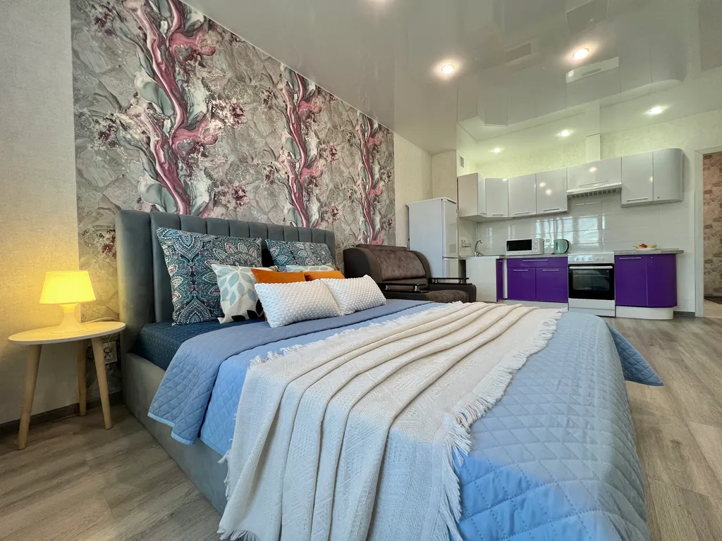 Студия в центре с видом на город, не берем оплату за финальную уборку