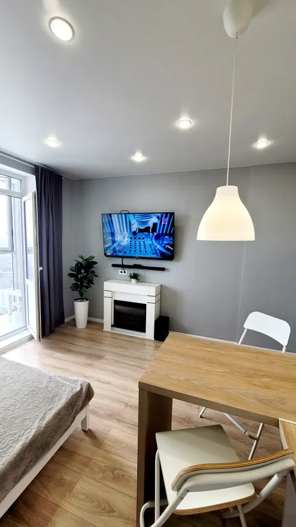 Уютная квартира с камином в новом доме