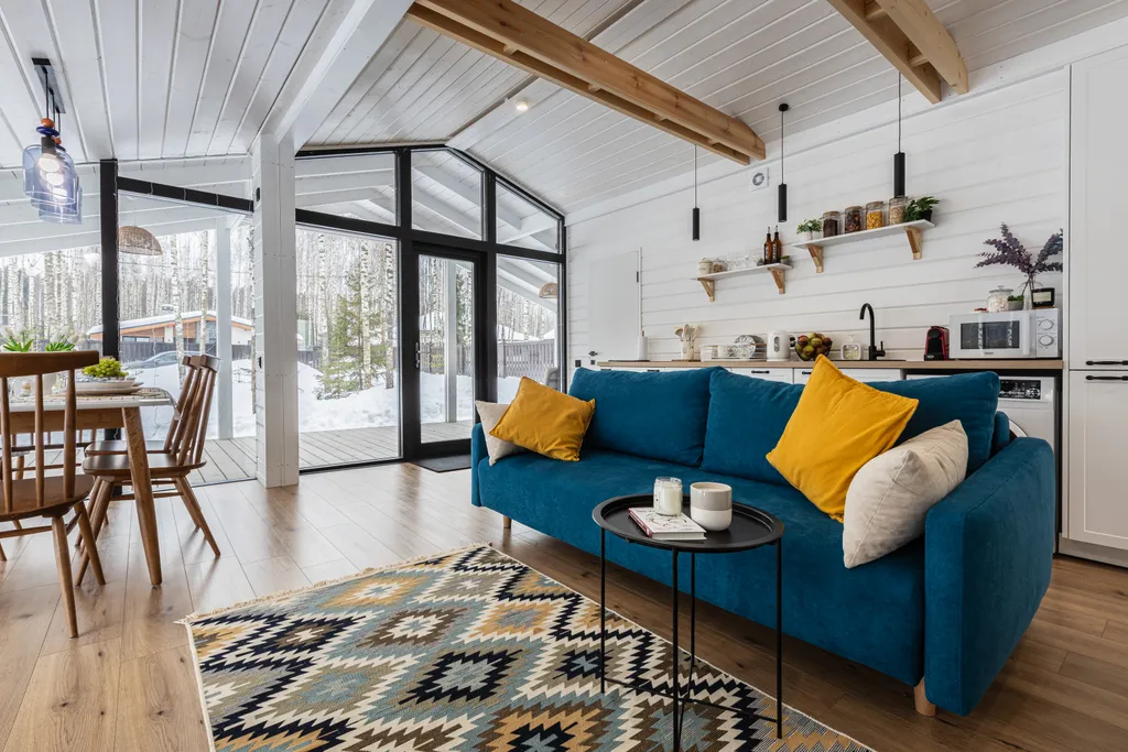 Коттедж Новый панорамный дом с лесом на участке — аренда посуточно в Ступино