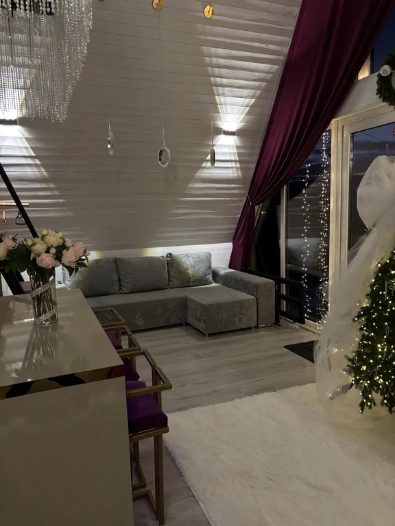 Коттедж Уютный A-frame «Облака» с видом на горы — Гостагаевская