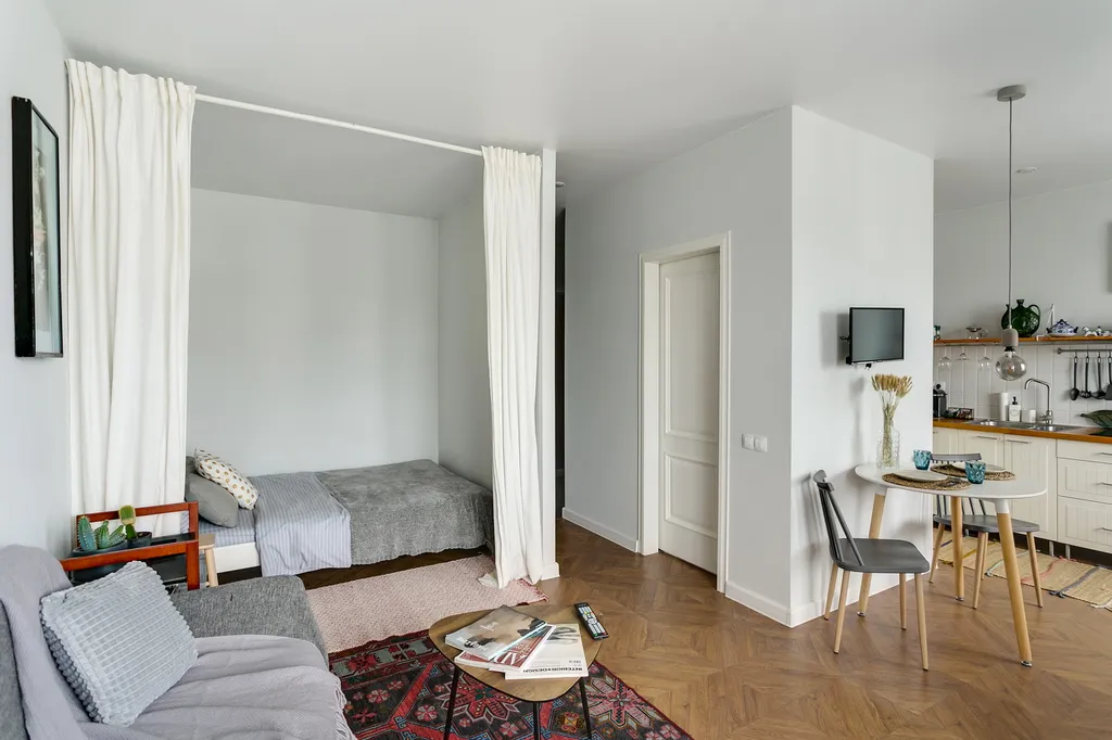 Скандинавская винтажная квартира Смарт Хост — аренда посуточно в Московский