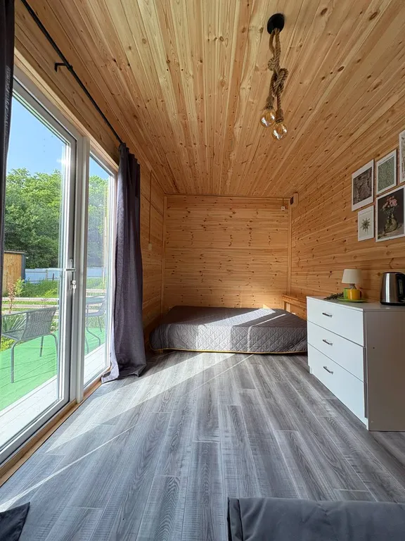 Коттедж Комфортабельный эко-домик Лаванда в горах у моря — Прасковеевка