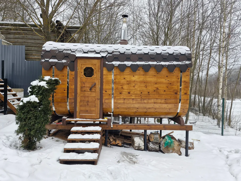 Коттедж А-фрейм с видом на озеро и лес — Казань