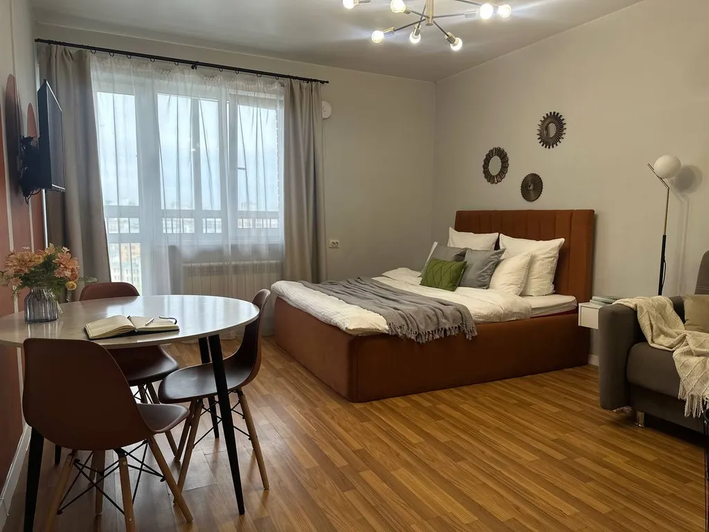 Дизайнерская студия с прекрасным видом на центр города