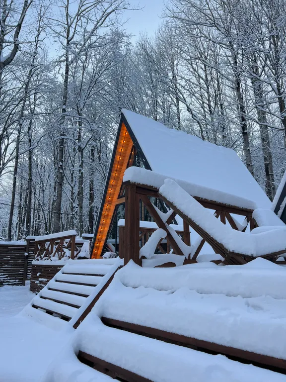 Коттедж а-фрейм атмосфера — аренда посуточно в Теберда