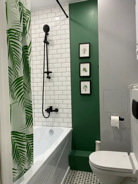 Зелёная квартира с потрясающим видом на город и реку Двину