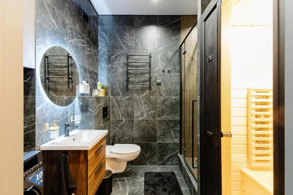 Стильная евродвушка с мини-сауной