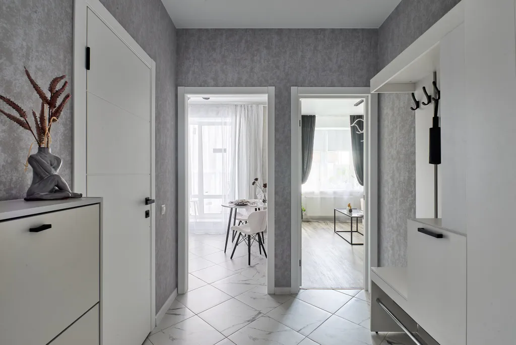 Прекрасная стильная квартира Инь янь