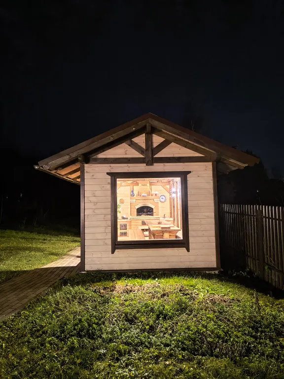 Русская усадьба с баней со швейцарским флёром