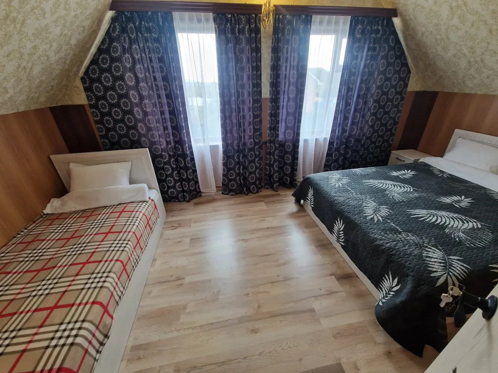 Двухэтажный дом с баней, 6 спальных мест