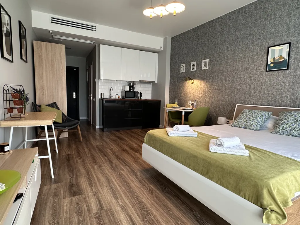 Квартира Солнечная студия 15 этаж, бассейн + парковка, жк white sails — Батуми