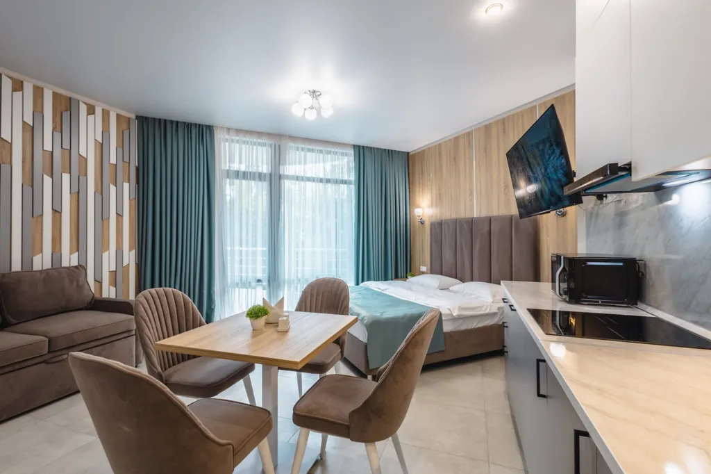 Квартира Дизайнерская студия в ЖК Дюльбер — аренда посуточно в Кореиз