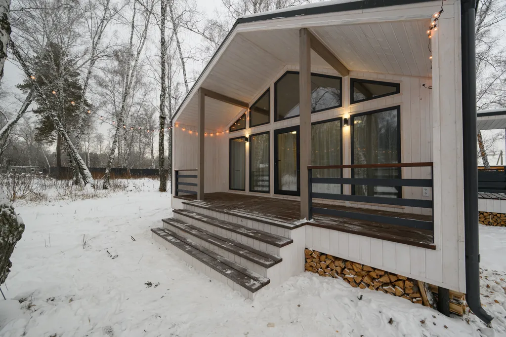 Дом в лесу с Банным чаном у озера