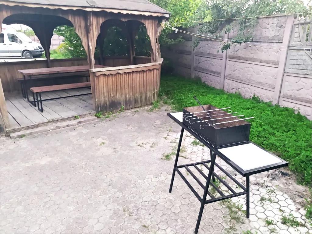 Комната с удобствами, беседкой, мангалом, парковкой