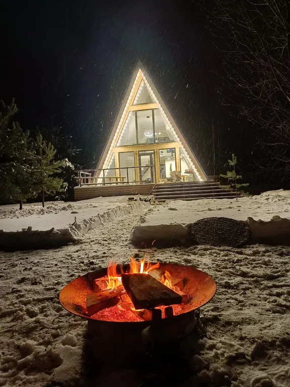 Коттедж Коттедж А-фрейм на берегу Можайского водохранилища — Можайск