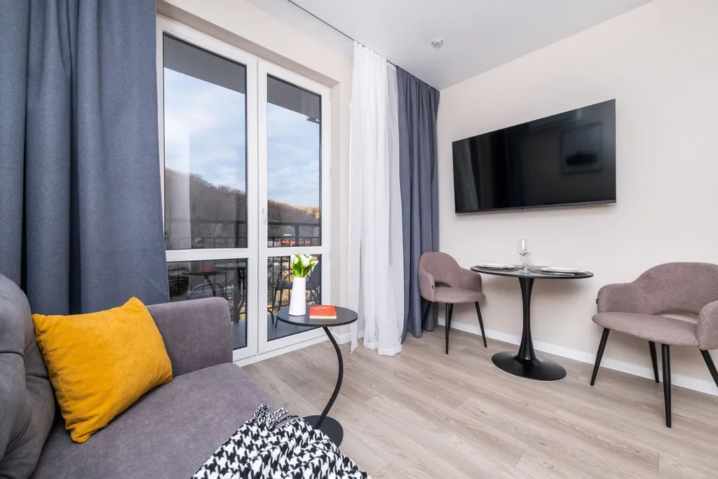 Квартира Квартира Откройте для себя комфортный отдых в Адлере в нашей стильной студии — Сочи