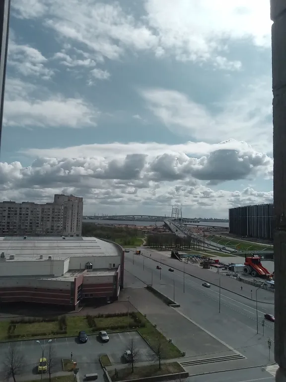 Квартира Уютная квартира с видом на залив и отель Космос- Прибалтийская — Санкт-Петербург
