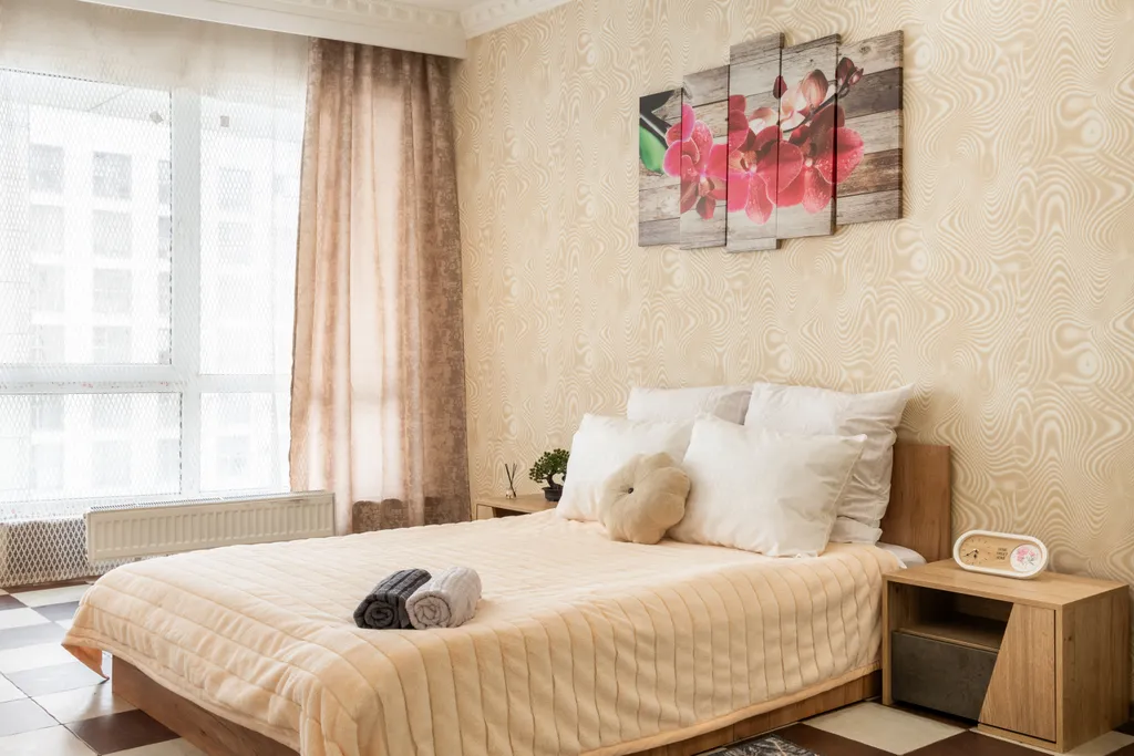 Уютная студия в ЖК комплексе бизнес класса с панорамными окнами