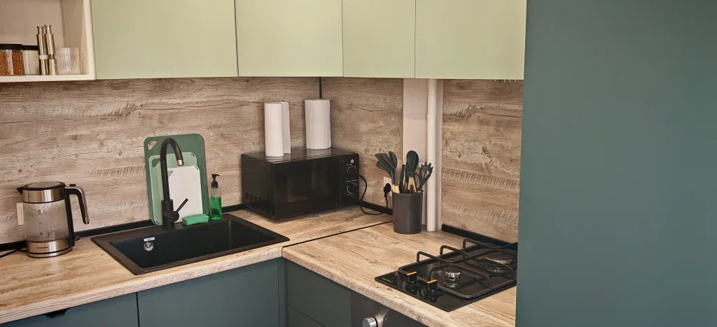 Квартира в ментоловых тонах