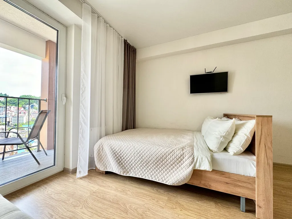 Квартира Каравелла Португалии 12 этаж Шикарный вид на море и горы — аренда посуточно в Дагомыс