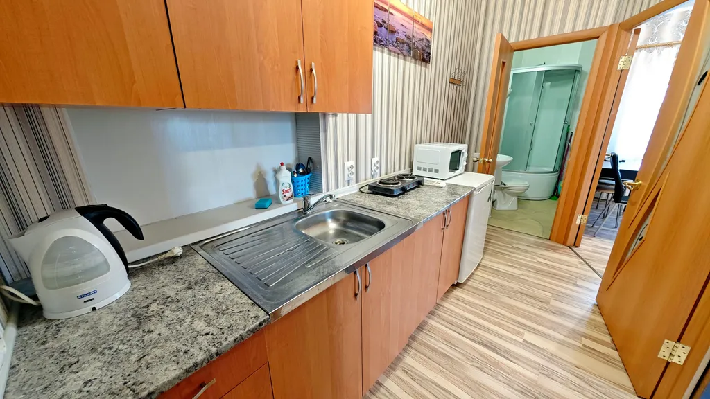 Жемчужные апартаменты с 2 спальнями, кухней и ванной комнатой