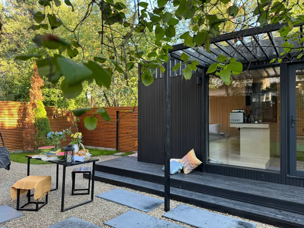 Коттедж Ультрасовременный домик для отдыха вдвоем с сауной, купелью, мангалом — Москва