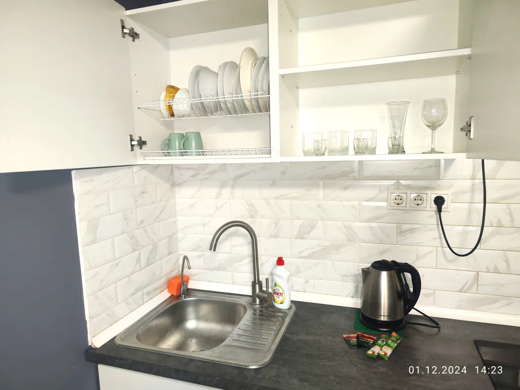 Студия с балконом в скандинавском стиле