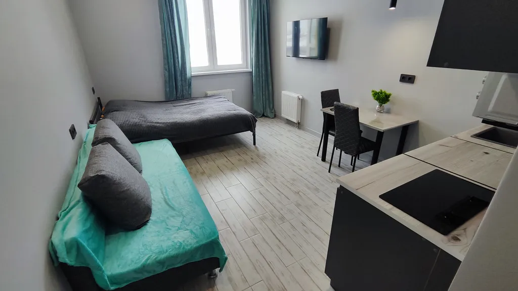 Студия в новостройке с новым ремонтом