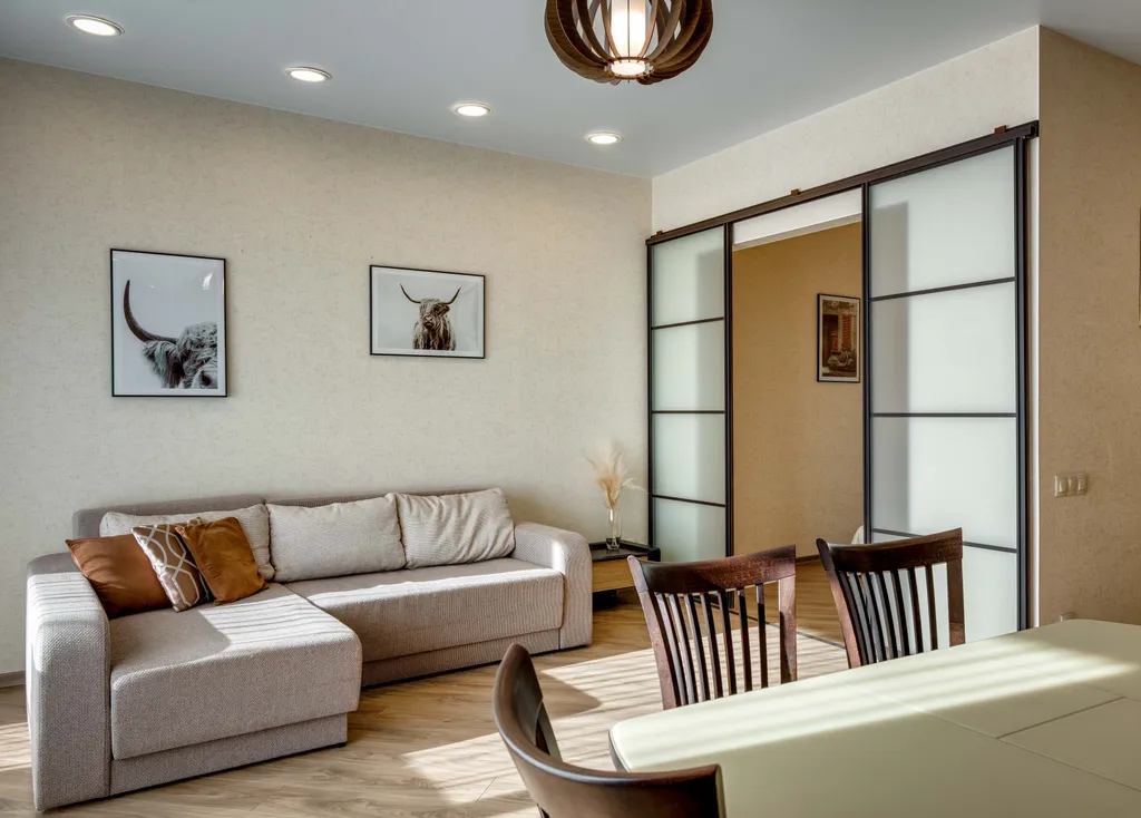 Квартира с двумя спальнями и гостиной в современном ЖК