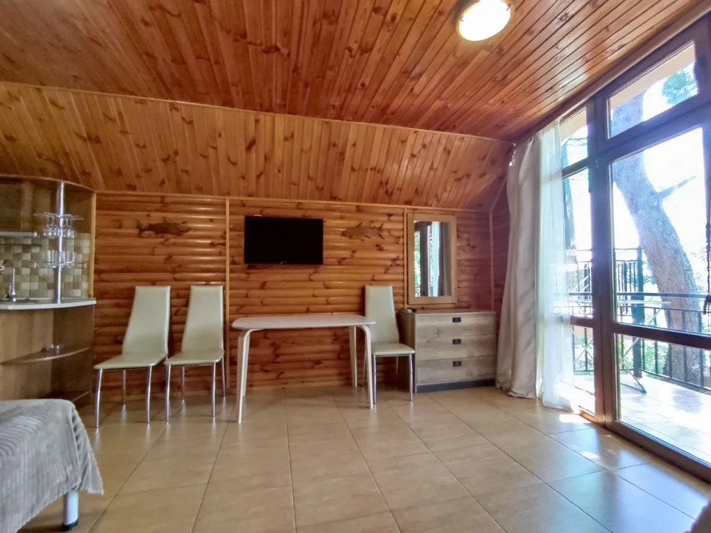 Студия с балконом и панорамными окнами