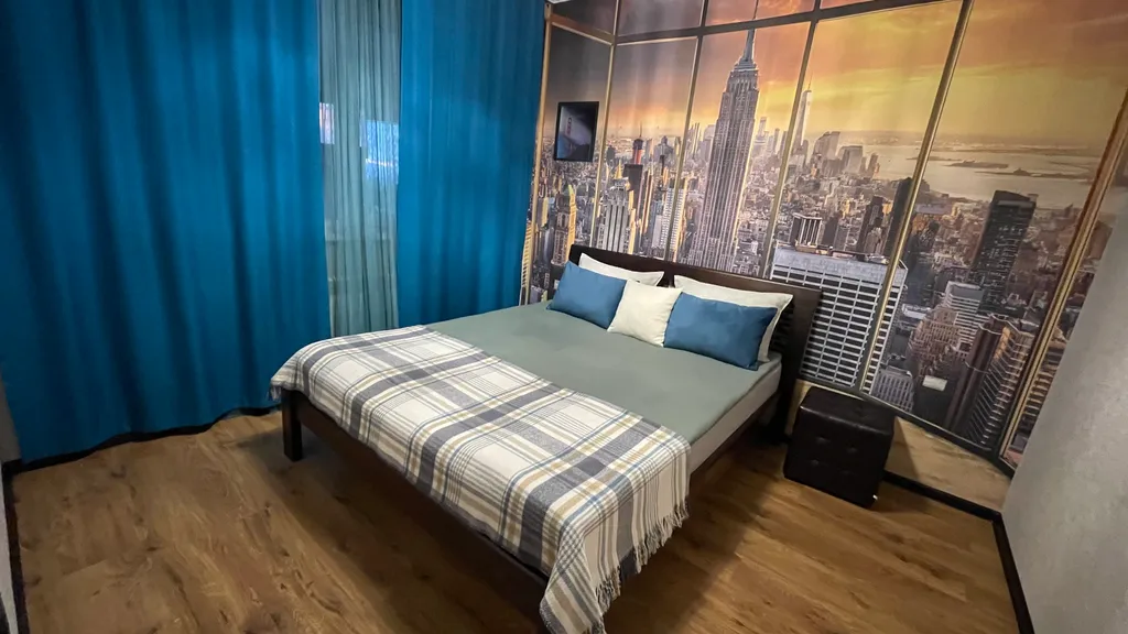 Уютная квартира с видом на город и горы