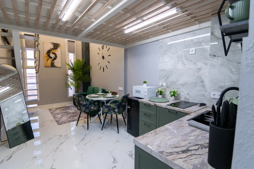 Двухэтажная квартира в стиле лофт