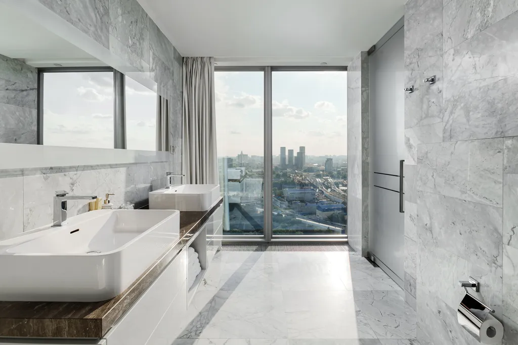 Дизайнерский угловой апартамент в башне Око Москва-сити