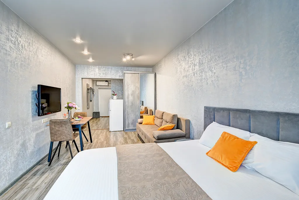 Квартира Квартира Уютная с панорамой на море,балконом, ванной,бассейном на территории ЖК — Адлер