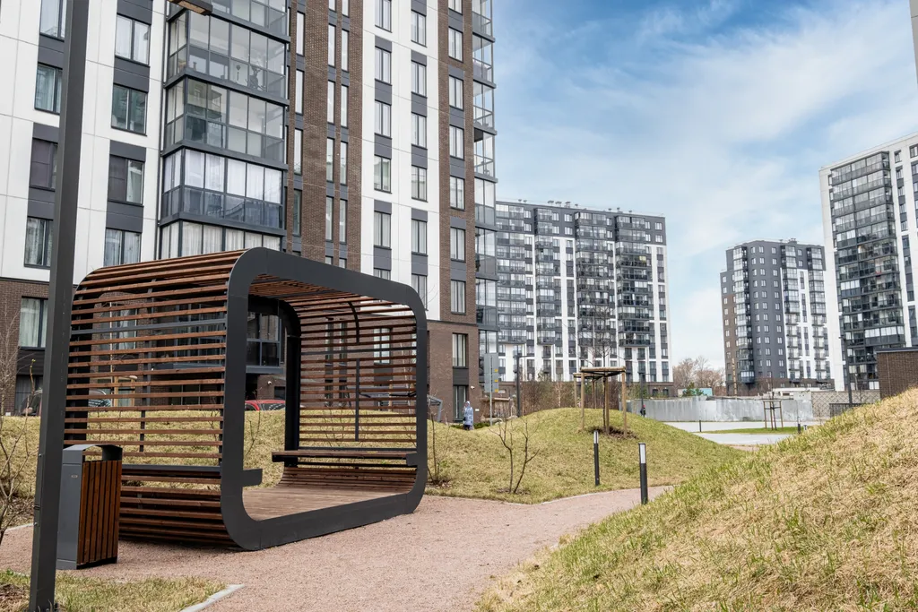 Квартира Апартаменты Magnifika Residence на берегу реки Охта — Санкт-Петербург