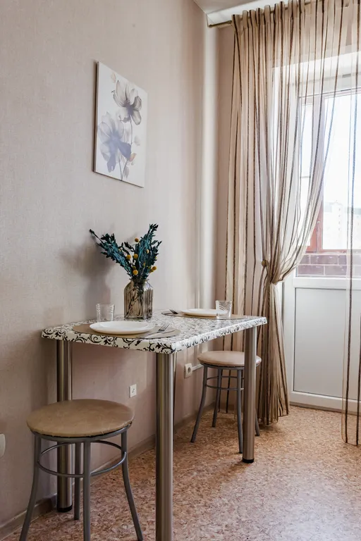 Уютная 1-комнатная квартира, 40 м², 2 кровати