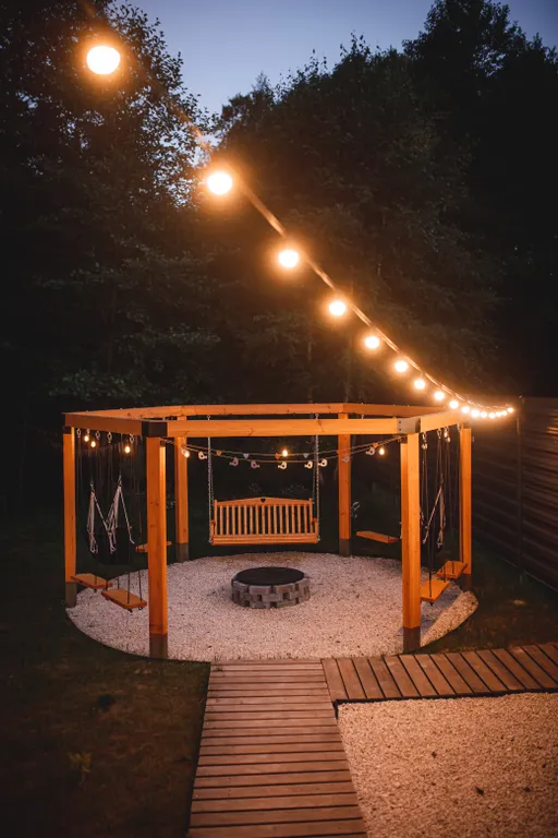 Сканди люкс, дом с камином и видом на лес. LESNOVO