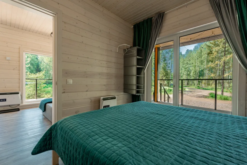 Коттедж в сосновом лесу с сауной