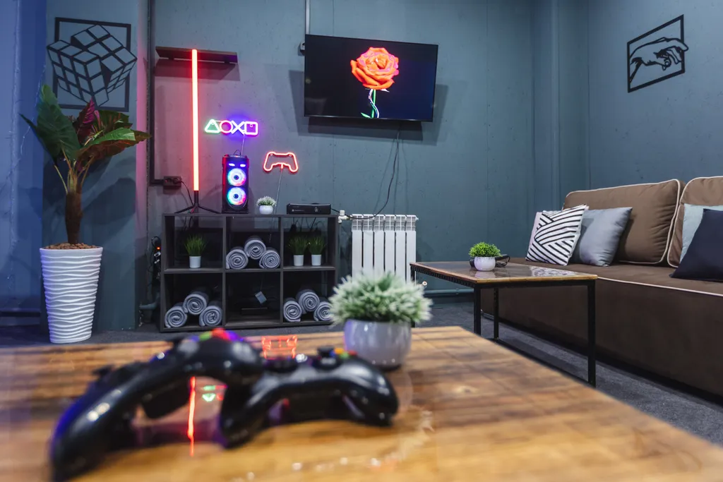 Квартира в стиле Лофт для вечеринки с караоке и x-box