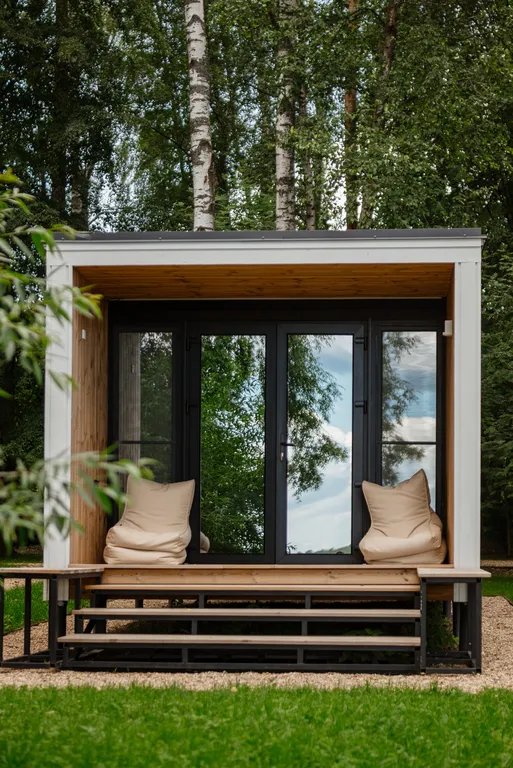 Дом-Куб на берегу Истры до 4-х человек