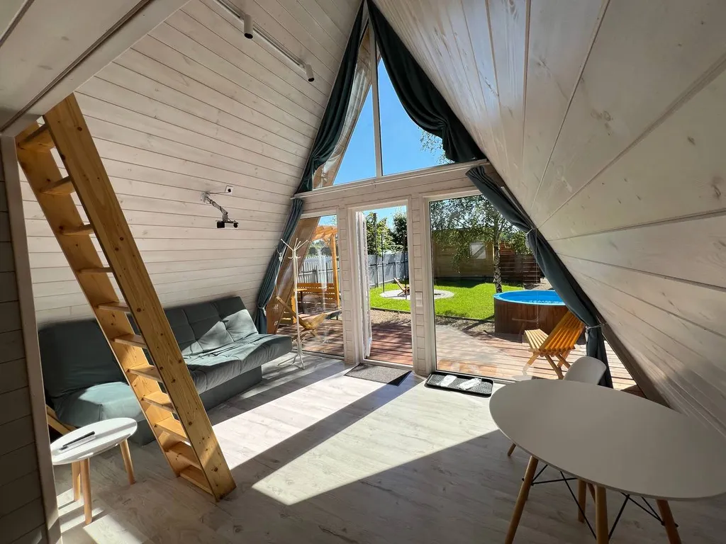 Дом №4 A-frame с купелью-фурако