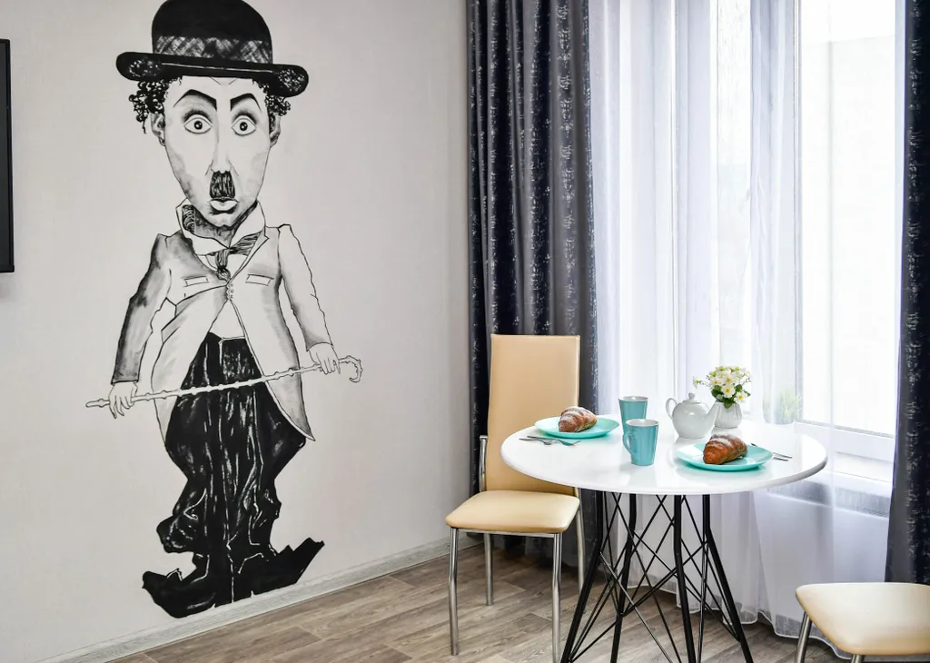 Квартира 1-к. квартира Чарли Чаплин Видовая квартира рядом с планетой — Красноярск