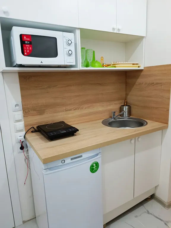 Уютная студия с большой кроватью у станции мцд-4 железнодорожная