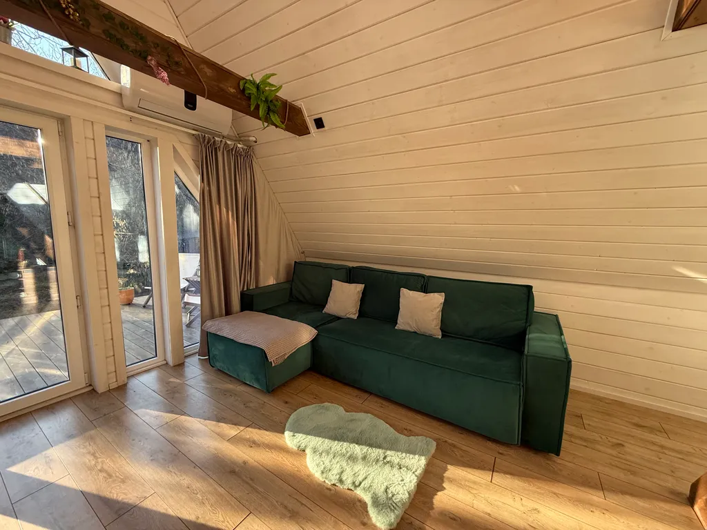 Коттедж А-фрейм коттедж Мята с бассейном — Прасковеевка