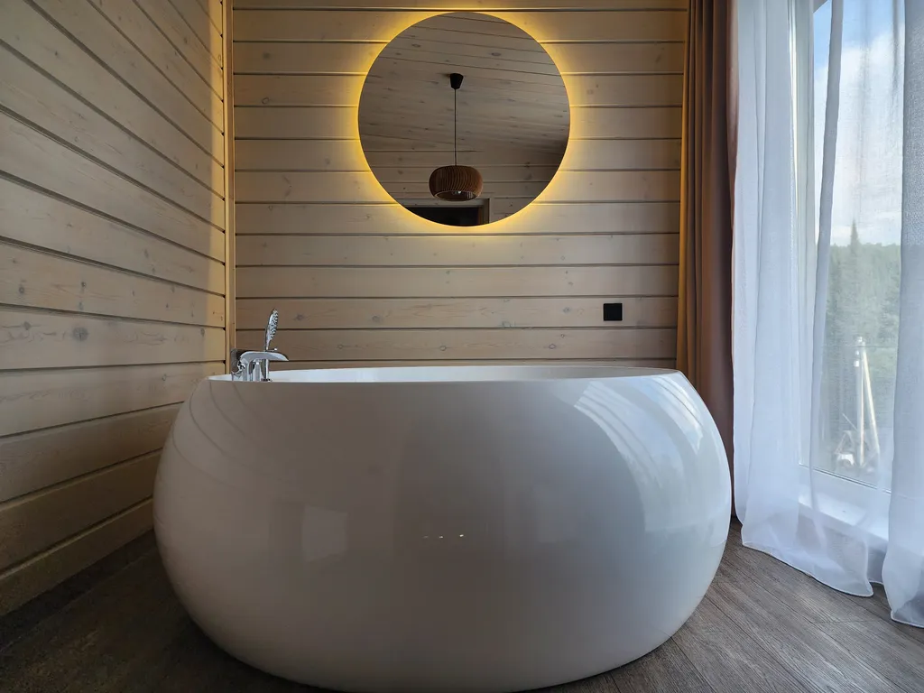 Дом SPA с большой ванной и видом на горы